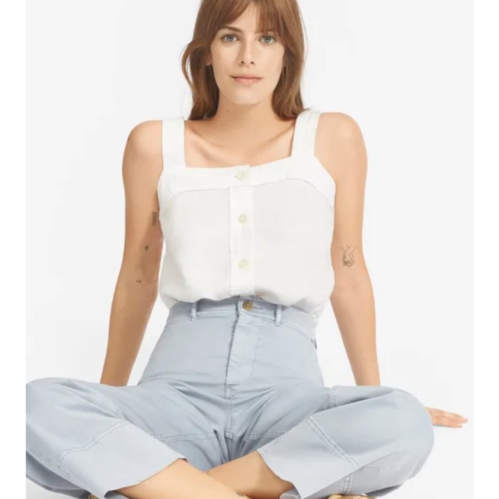 Everlane Linen Picnic Top